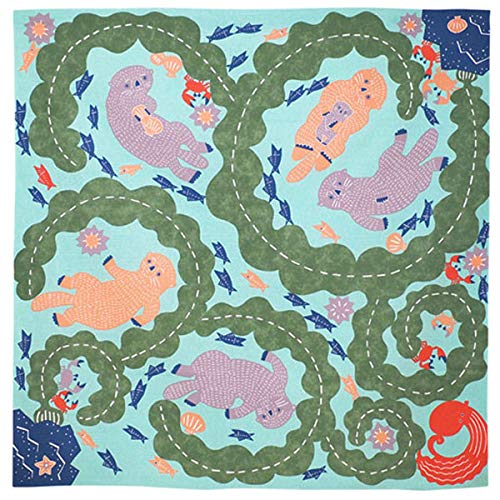 

kata kata Musubi Furoshiki 104cm cotton 100% (Otter Blue)