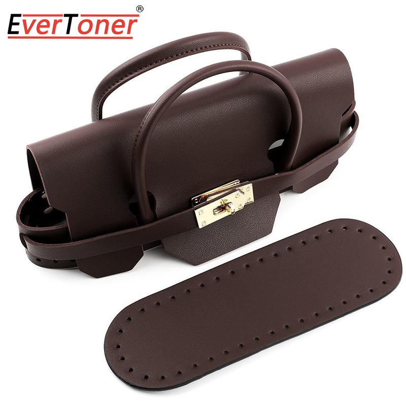 

EverToner Handcraft ag Accessories Set Breathable & Scratch-Resistant Handmade Bags Handle PU Leather Bag Accessory кофейный