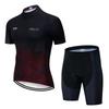 Men Women Cycling Jersey Set Short Sleeve Breathable Quick Dry Compression Fit Bike Wear