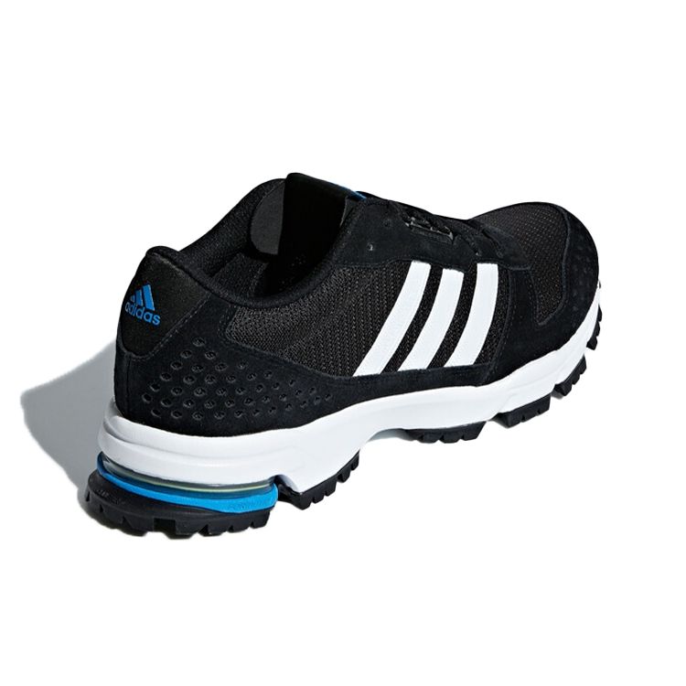 Adidas Marathon 10 Comfortable Fabric Suede Low Top Running Shoes Men Sneakers Black White Blue AC8600