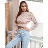 New Knitted Pullovers Women Autumn Winter Casual Long Sleeve Hollow Out Sweater Crop Top