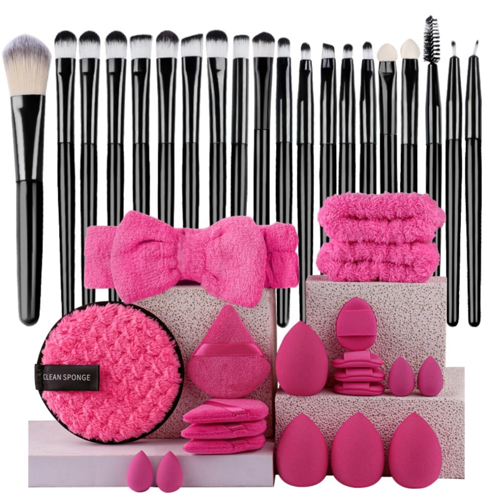 Set Pennelli Trucco Premium Sintetici Kabuki Fondotinta Correttori Cipria Fard Miscelazione Viso Occhi Set Pennelli