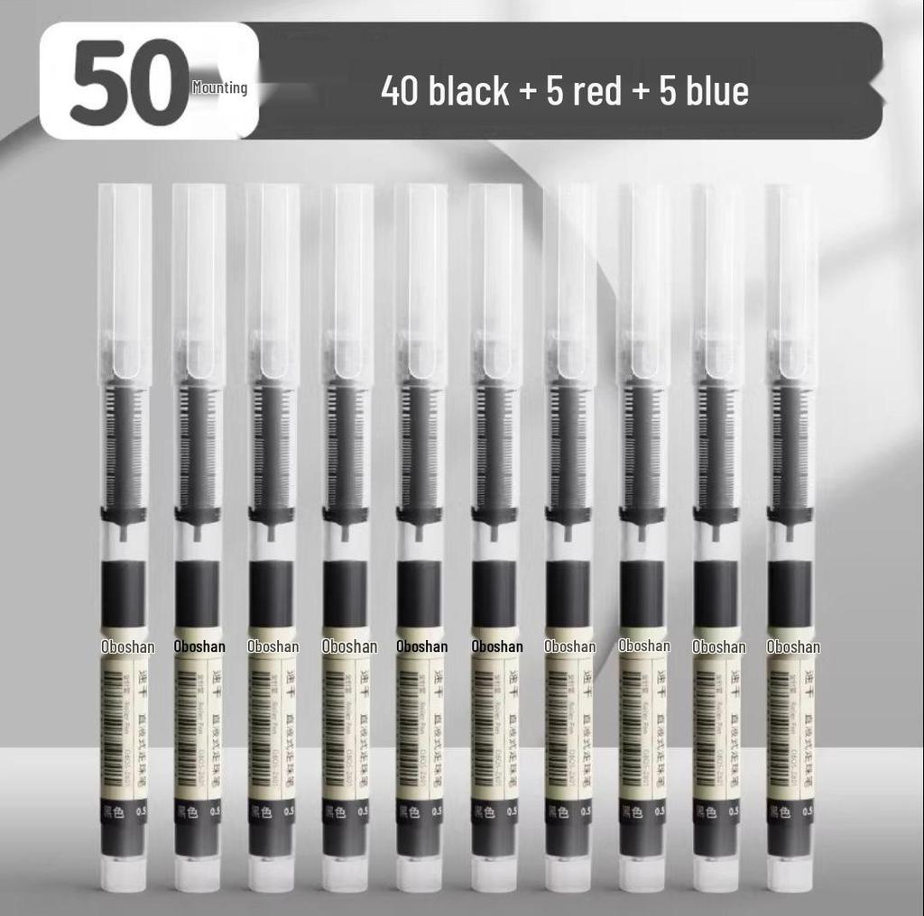 Snabbtorkande Svart Gel-Rullpenna 0,5 mm för Prov & Kontorsbruk