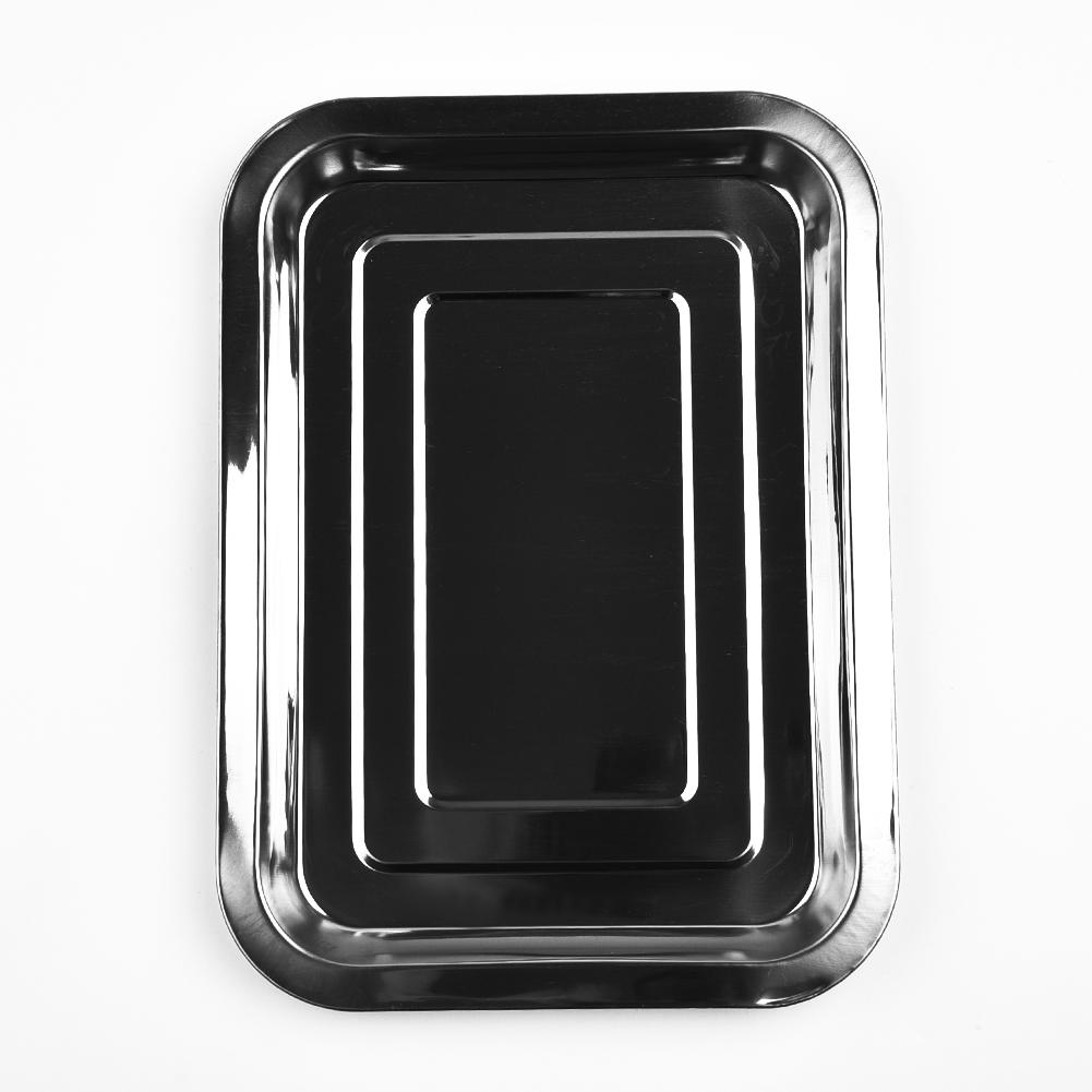 Stainless Steel Rectangle Baking Sheet Pan Tray Toaster Oven Cookware Bakeware