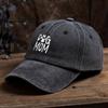 Classic Washed Retro Dog Mom Print Baseball Cap Outdoor Casual Sports Sun Visor Adjustable