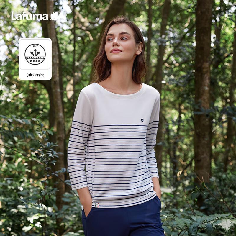 Lafuma Women's Quick-Dry 3/4 Sleeve Striped T-Shirt