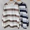 New Arrivals Open Run Women STripe Color Block Loose FiT Long Sleeve T shirT