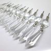 10Pcs Chandelier Crystal Prism Pendants Refurbishing 38mm Chandelier Crystal Glass Lamp Prism Pendants Lighting Accessories