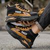 Men Work Shoes Autumn New Outdoor Non Slip Casual Platform Sneakers Height Increase Fashion Lace Up Wear-resistant Hiking Shoes