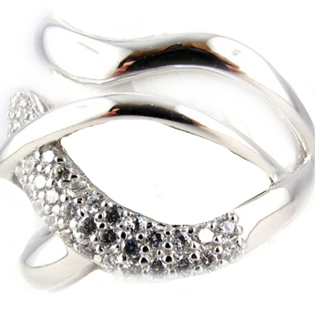 White 'Goddess' Silver Ring