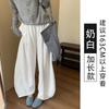 Casual Pod Pants Women's Summer New High Waist Loose and Thin Wide Leg Walking Pants Drape Versatile Grandma Pants
