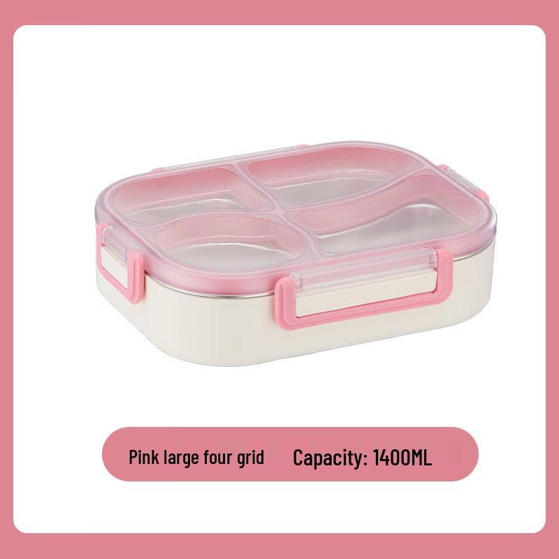 ZISIZ Portable Divided Lunch Box