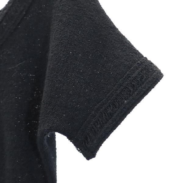 May Claire 70s vintage Short sleeve Wool Blend Knit one piece black Women Used