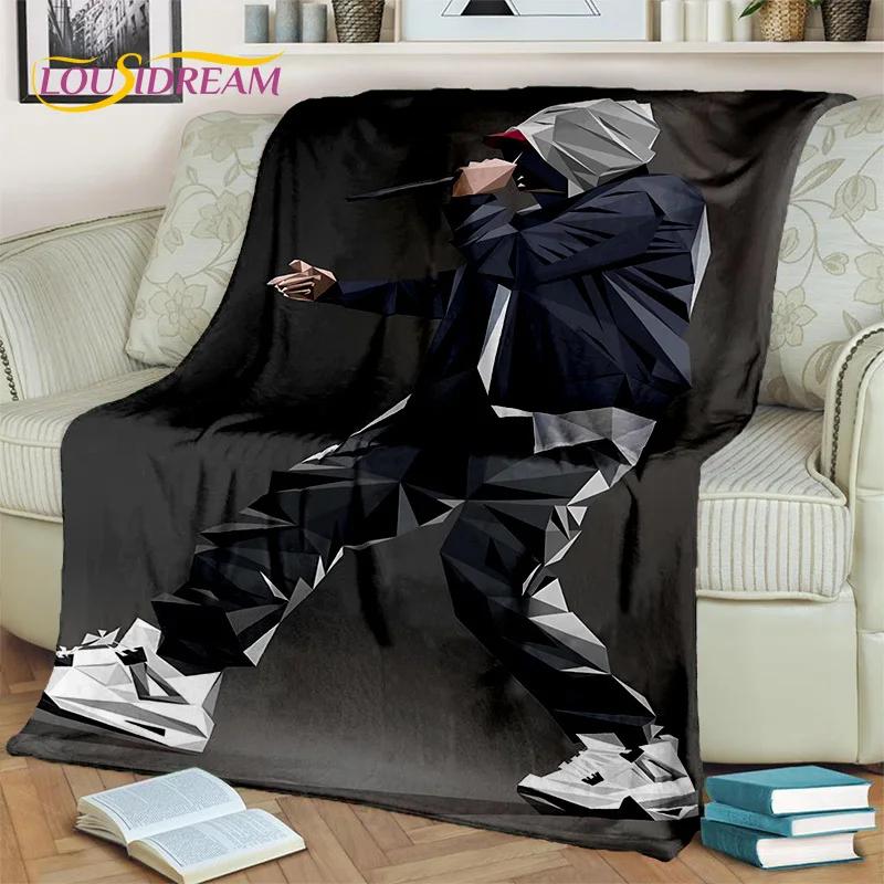 Hip Hop Rapper Art Legend Star 3D Blanket,Soft Throw Blanket for Home Bedroom Bed Sofa Picnic Travel Office Cover Blanket Kids