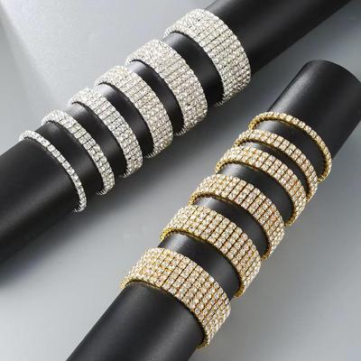 Sparkling All-Match Elastic Diamond Bracelet for Brides