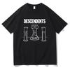 Graphic Clothing Pop Surfpunk Band Descendents T-shirt for Fans High Quality Summer Comfortable Tee-shirt Summer Streetwear Male