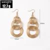Europe and The New Personalized Multi-layer Circle Earrings Exaggerated Retro Big Circle Long Earrings Earrings Female.