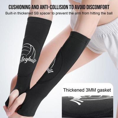 1 par de protectores de brazo para voleibol, elásticos, deportivos, para entrenamiento de baloncesto, brazalete de compresión transpirable, soporte para muñeca