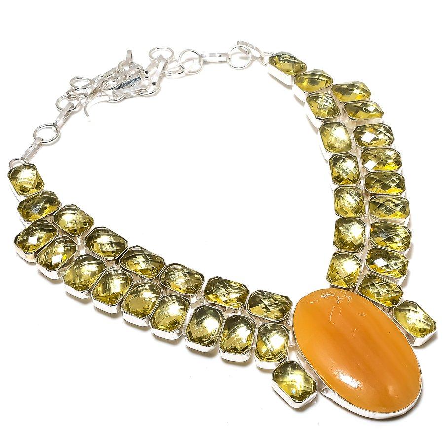 

Ювелирное ожерелье из серебра 925 пробы Septerian Noodal, Citrine, 18 дюймов Z6W45