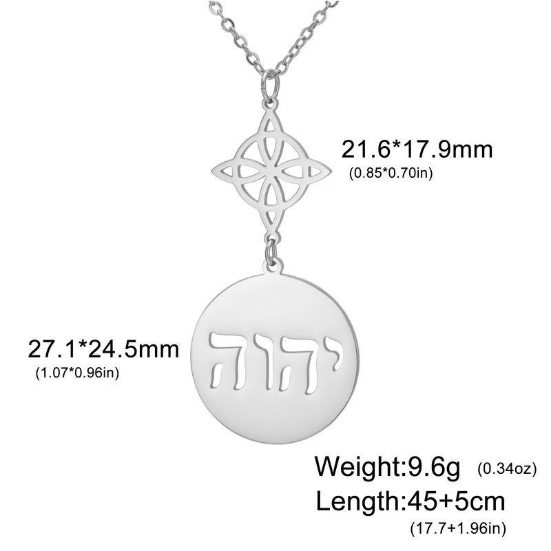 

Sexy Double Layer Miko Rune Pendant Long Necklace DIY Circular Charm Clavicle Chain Jewelry For Women Fashion Accessory