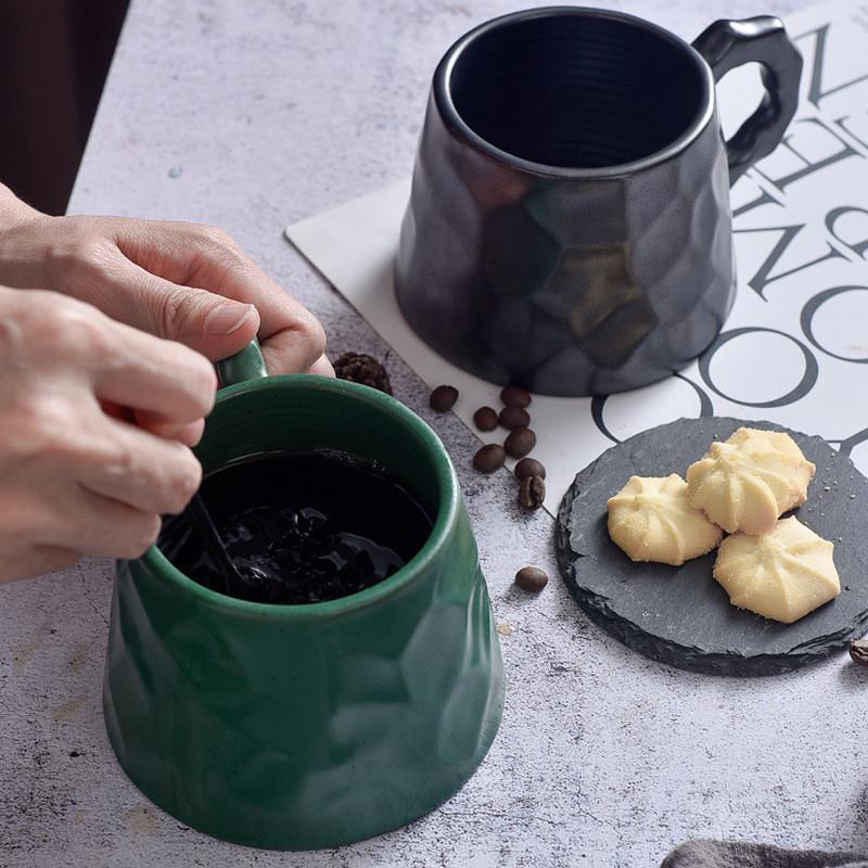 Japanese Retro Style Ceramic Water Cup With Handle Creative Personality Coffee Cup High Quality Green Tea Matcha Tea Mug