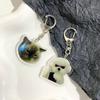 6Pcs Set Key Chains Pendant Cute Toast Cat Dog Shape Key Rings Stylish Jewelry