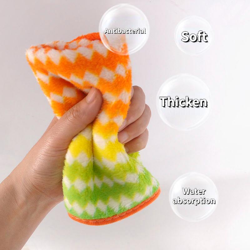 Saugfähige Küchentücher, weiche Mikrofaser-Reinigungstücher, Antihaft-Öl-Geschirrtuch, Lumpen für Küche, Haushalt, Geschirrtuch