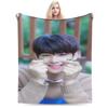 Cha Eun Woo Flannel Blanket Winter  Warm Soft Throw Blanket for Child Home Decor Fluffy Bedspread Sofa Bed Cover