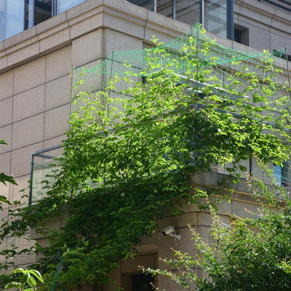 1pc Horticultural Grid Net Garden Anti Wind and Anti Lodging Vines Cucumber Morning Glory Flower Grape Plant Climbing Net