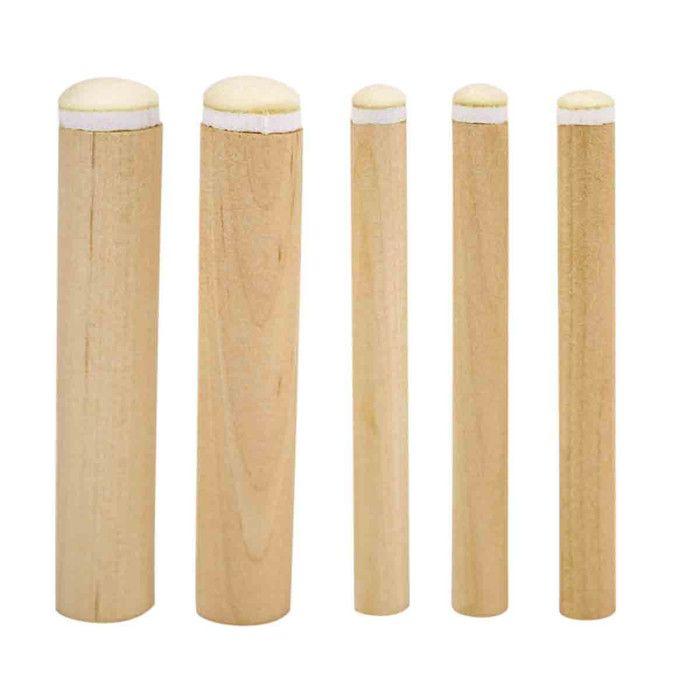 Foam Daubers with Wooden Handle Assorted Diameters 5 Pieces
