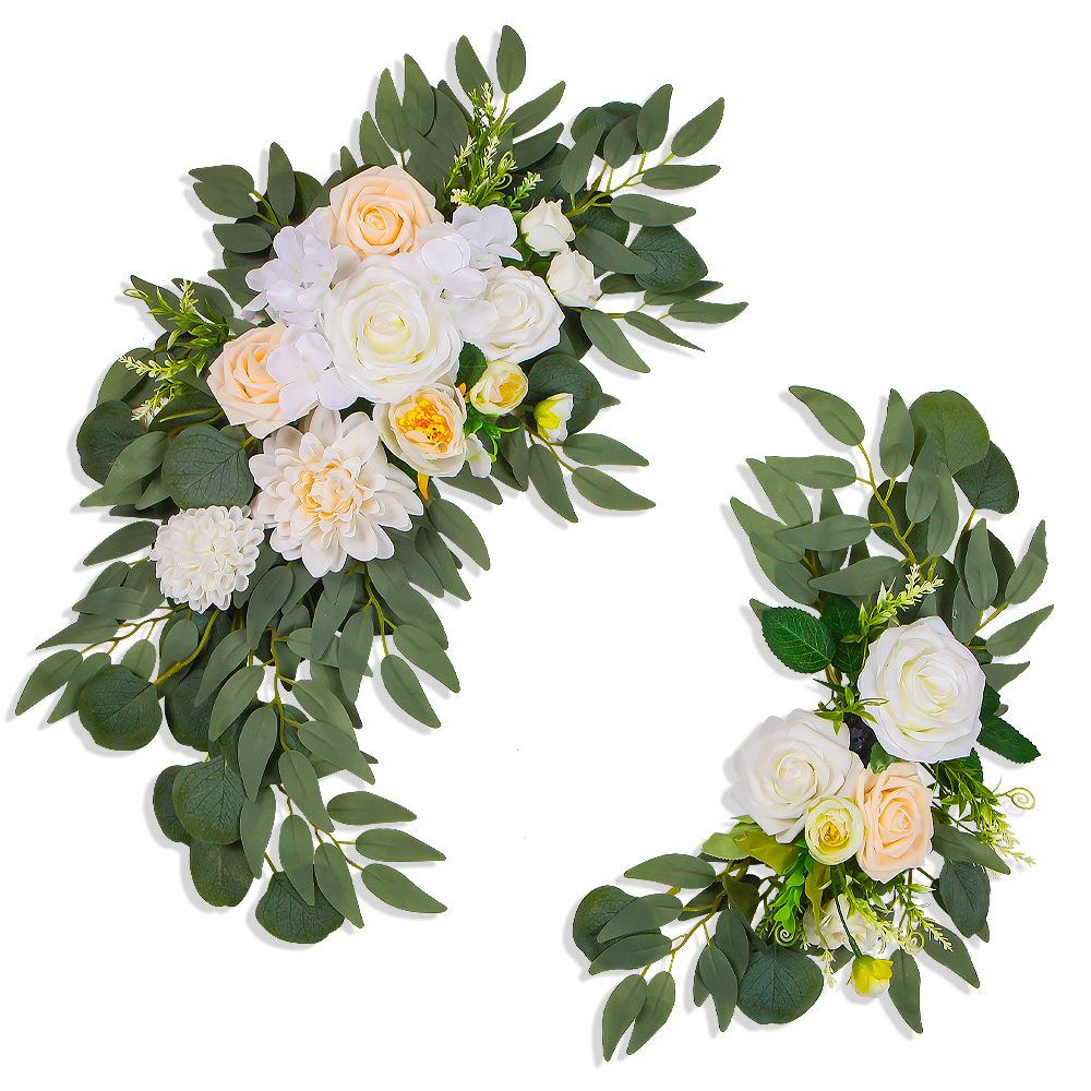 

Свадебная приветственная открытка, Водная открытка, Цветочный индикатор, Искусственный цветок, Имитация шелковых цветов, Цветочная композиция, Настенное украшение белый