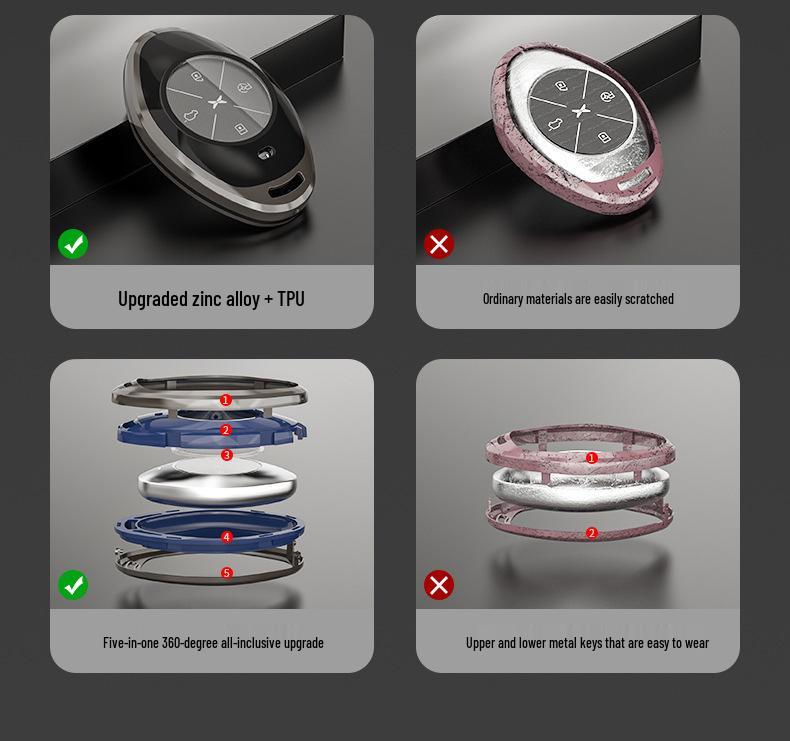 Xiaopeng P5/G3i/P7 Car Key Cover: High-End, Stylish Protection for Men & Women.