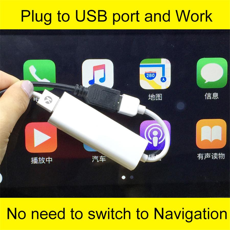 1 X Portable Black Car SUV USB Apple Dongle Fits For Android iPhone GPS Player