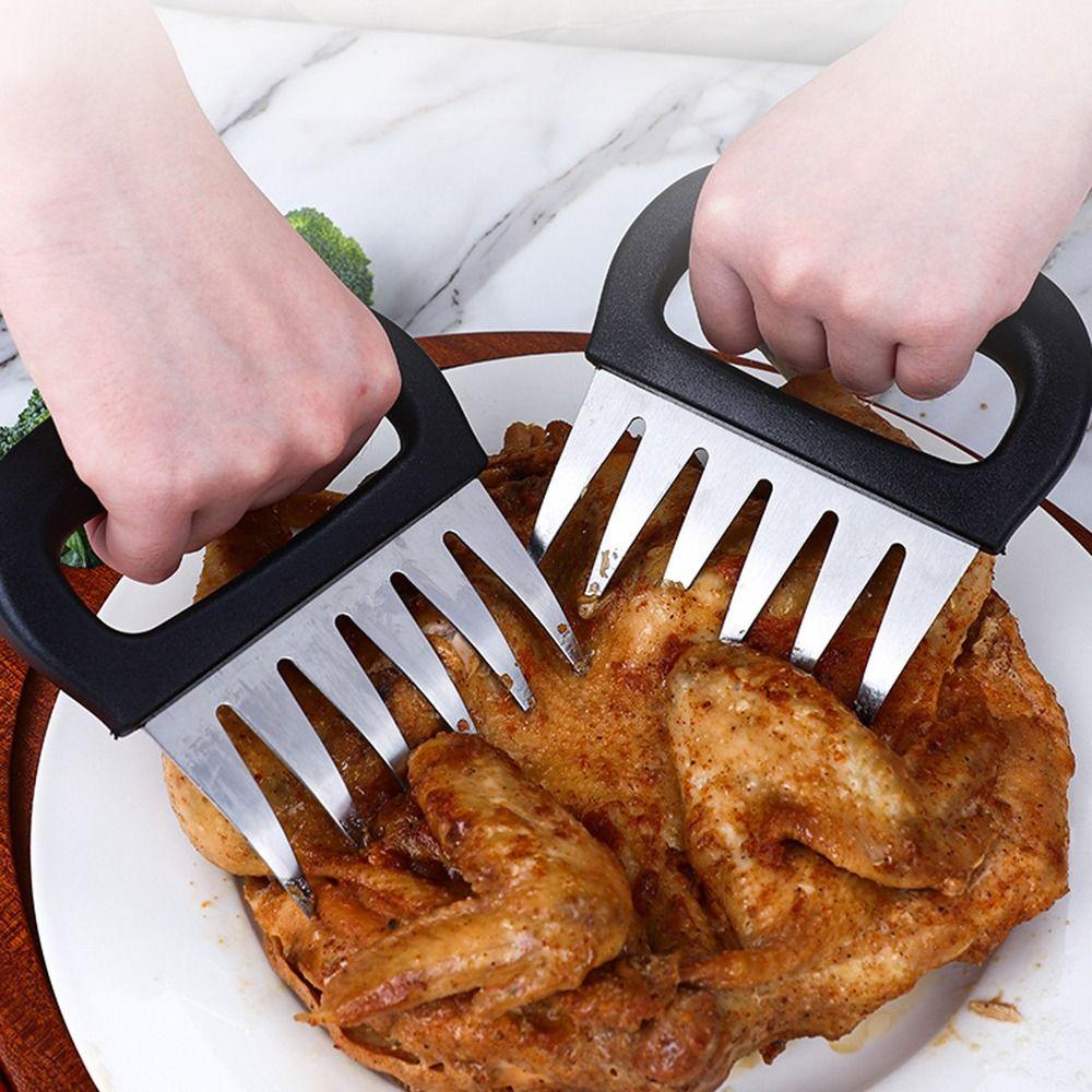 2Pcs Manual Bear Claw Meat Grinder Non-Slip Grip Meat Shredder  Pulled Pork Chicken