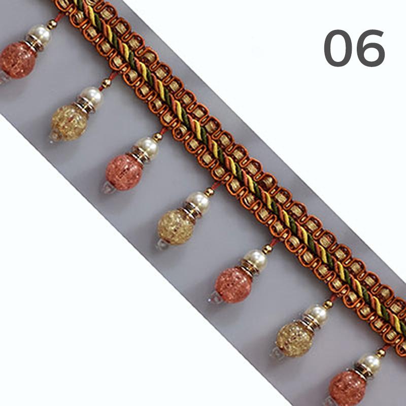 2 Meter Curtain Sewing Tassel Fringe Curtain Tassel Crystal Ribbon Upholstery Decorative Diy Making Household Craft Sew Supplies