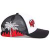 Unisex Magari Flame Embroidery Adjustable Net Baseball Hat Sun Caps Spring Summer Outdoor Sport Travel for Women Men