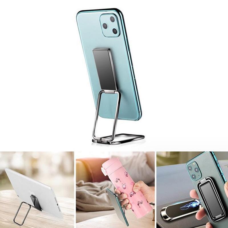 Metal Universal Finger Ring Phone Holder Stand Bracket Mini Phone Holder 360 Degree Rotating For Mobile Phone Pad Back Sticker