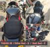 M Size 3 Layers Motorcycle 3D Mesh Cushion PVC Anti-Skid Net Fabric Seat Cover