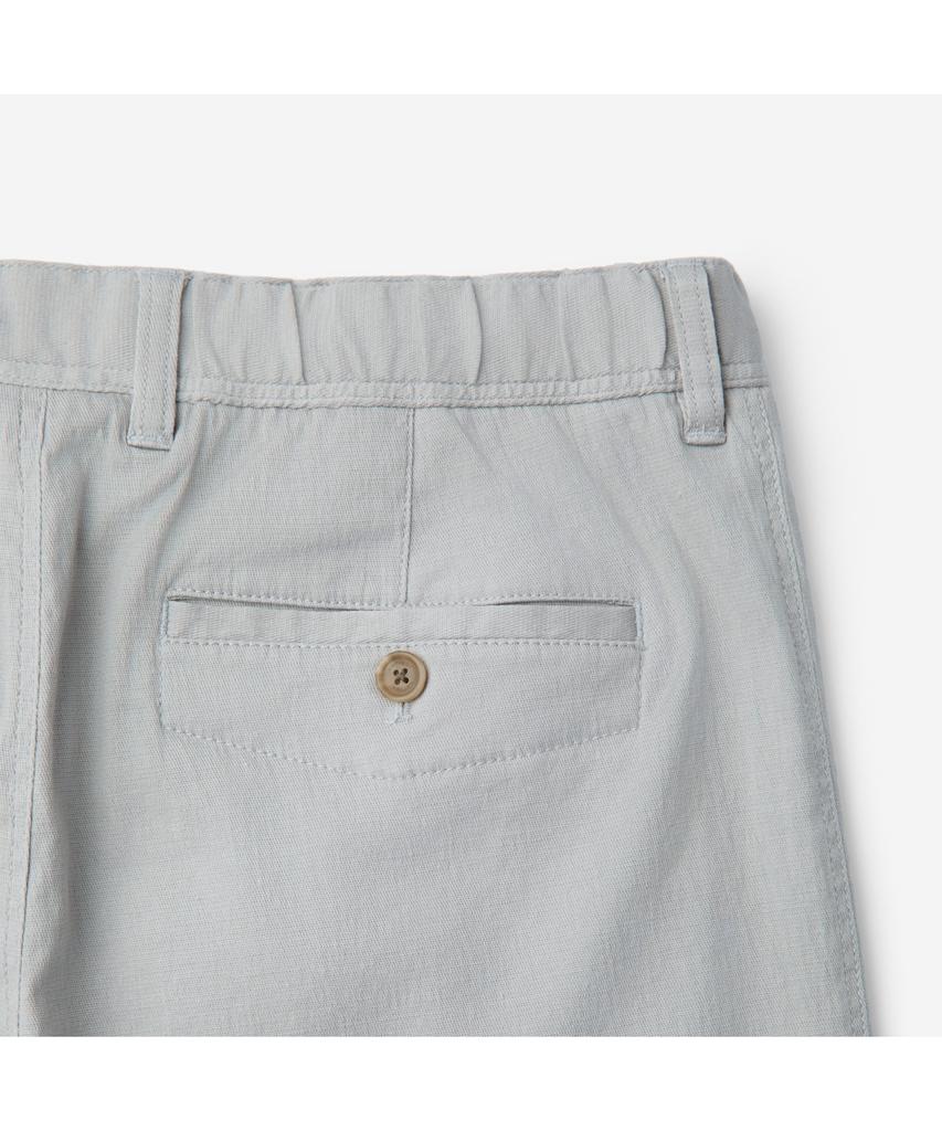 Silijeu Cotton Linen Standard Fit Shorts Sapom26801Ivx