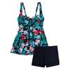 Floral Tankini 2026 Two Pieces Strappy Swimsuit Women With High Waist Shorts Swimwear Female Bathing Swimming Suit Beachwear