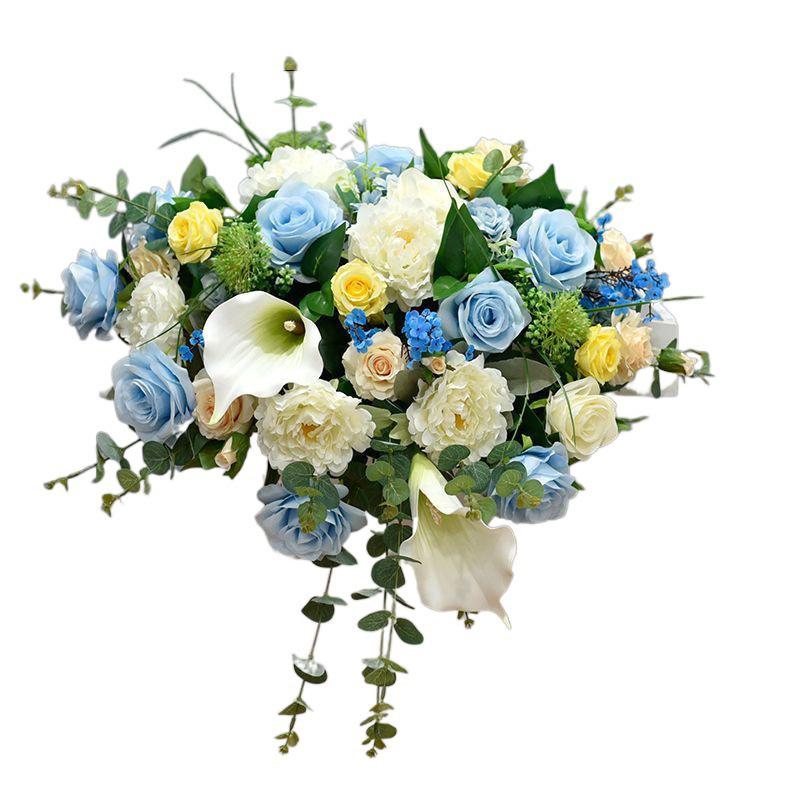 Luxury Business Podium Stand with Artificial Flower Decoration: Perfect for Speeches or Kindergarten Events