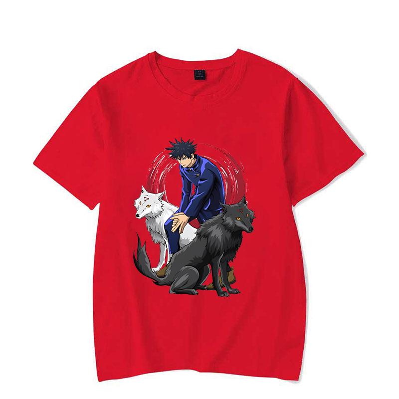 New Fushiguro Megumi Print Short Sleeve T Shirts Men Men Shirts Summer Short Sleeved Anime T-shirts Comfy Soft Shirts Loose Tops