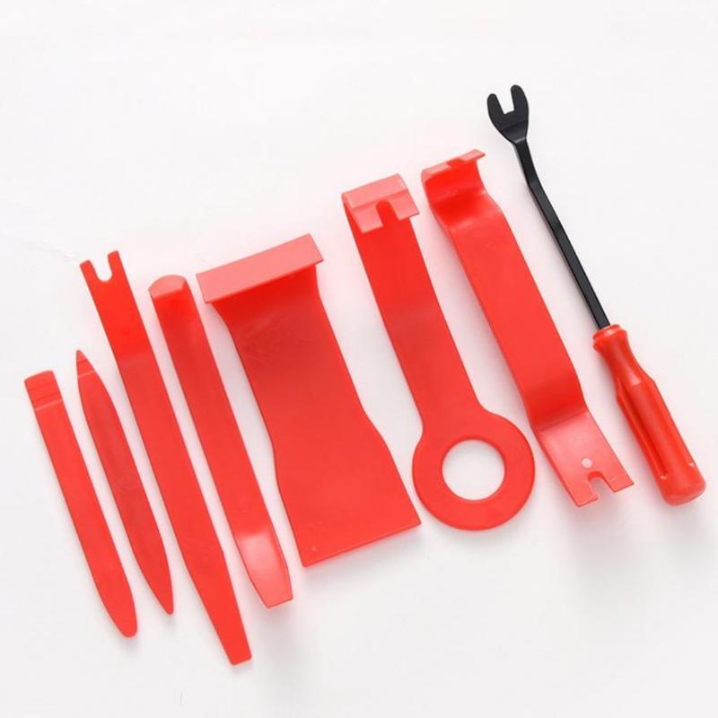 8Pcs ABS Car Hand Disassembly Tool Set Durable Auto Pry Kit for Stereo DVD Interior Panel Removal Modification