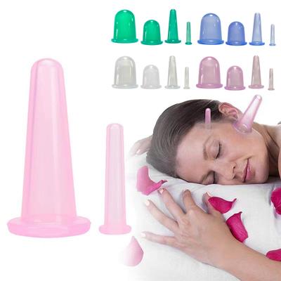 Silicone Cupping Therapy for Facial Beauty Anti Cellulite Cup Massager Vacuum Suction Cups for Improve