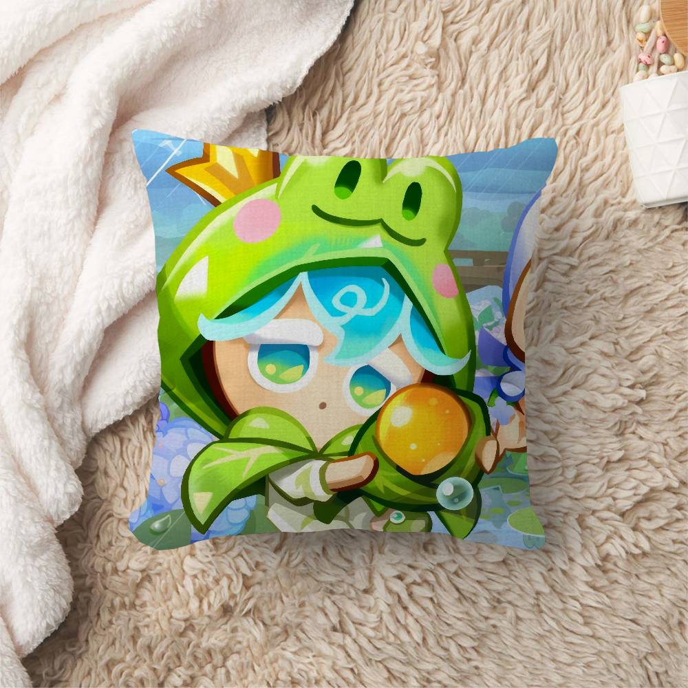Cookie Run Kingdom Cushion Cover Car Throw Pillow Case For Sofa Car Christmas Gift Xcm Xcm