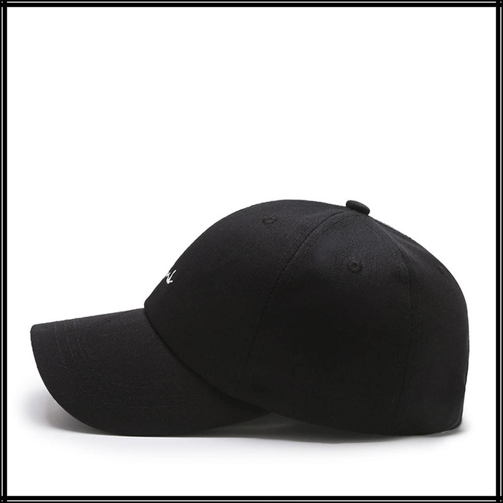 English Simple CA568 [White Fang] Hat, Letters, Logo, Cap, Design, Sports, Men's, Women's, (Blue)