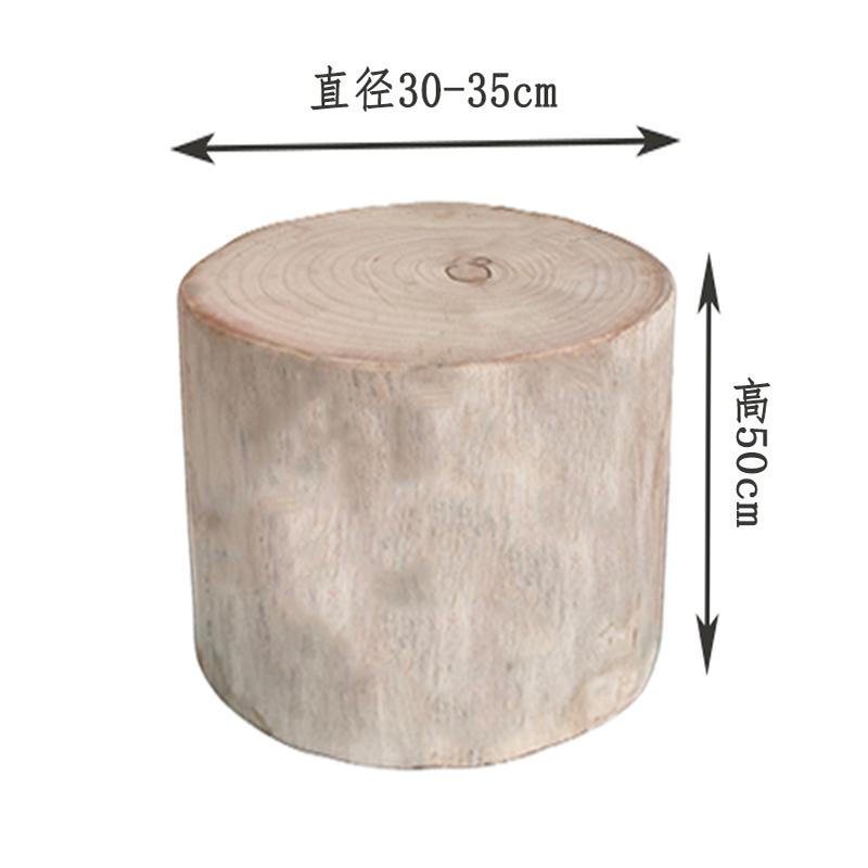 Massivholzpfeiler Originale Holzwurzel-Schnitzereien Holzpfähle Niedrige Hocker Baumstümpfe Ornamente Holzhocker