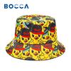 Bocca Cartoon Duck Bucket Hat Cool Cute Pattern FisherUnisex Hats Yellow Duck Printing Panama Cap For Unisex Women Reversible Outdoor