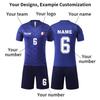 Personalisierte Shirts Kit Herren Mädchen mit Namen Nummer benutzerdefinierte Fußballtrikots für Jungen Trainingsanzug