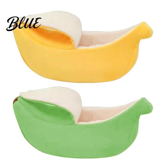 Decorative Pet Furniture for Home Banana Cat Bed Plush Cave Bed with Lid Fleece Lined Cozy Lid Hideaway Warm Semi Enclosed Cats Small Dogs,
